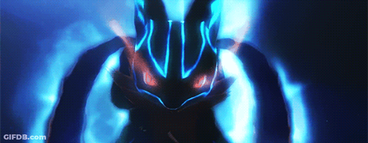 Lucario Silhouette Pokken Tournament GIF