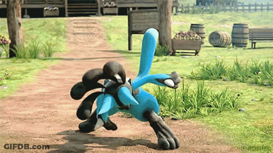 Lucario Staff Power Ready GIF