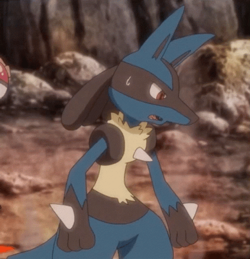 Lucario Tired Heavy Breathing GIF