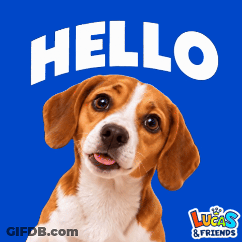 Lucas And Friends Ad With Brown And White Beagle GIF