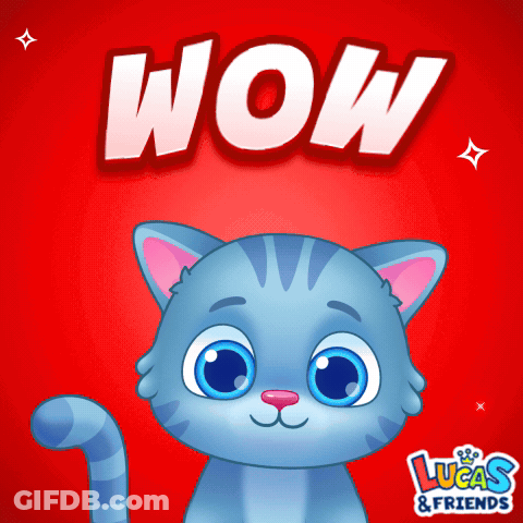 Lucas And Friends Blue Cat GIF