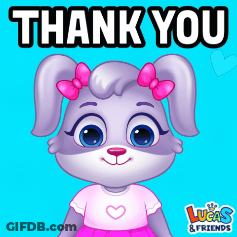 Lucas And Friends Bunny Saying Thank You GIF