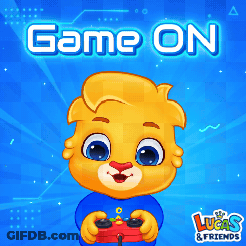 Lucas And Friends Cartoon Holding Game Controller GIF