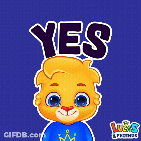 Lucas And Friends Cartoon Saying Yes GIF