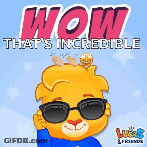 Lucas And Friends Cartoon With Sunglasses GIF