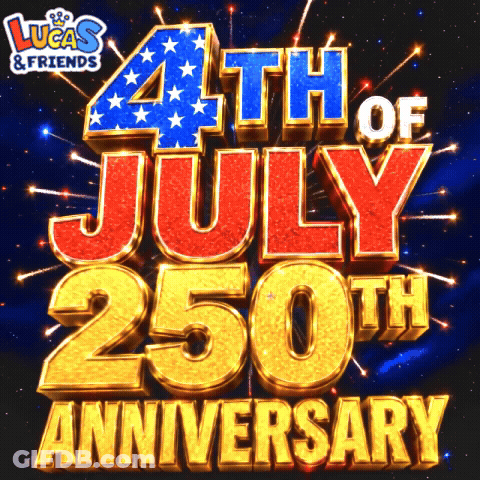 Lucas And Friends Celebrate 4Th Of July 250Th Anniversary Fireworks GIF
