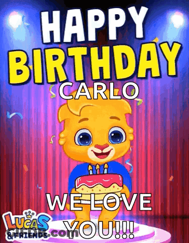 Lucas And Friends Greeting Card For Carlo GIF