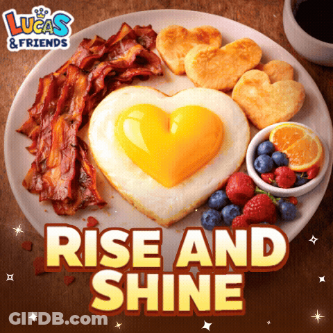Lucas And Friends Heart Shaped Fried Egg GIF