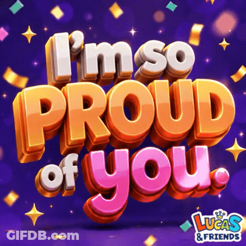 Lucas And Friends: I'm So Proud Of You GIF