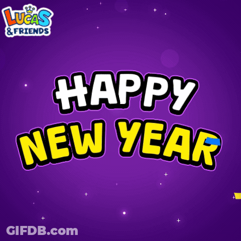 Lucas And Friends Logo Happy New Year GIF