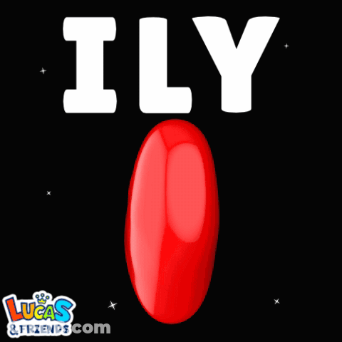 Lucas And Friends Logo Red Heart ILY GIF