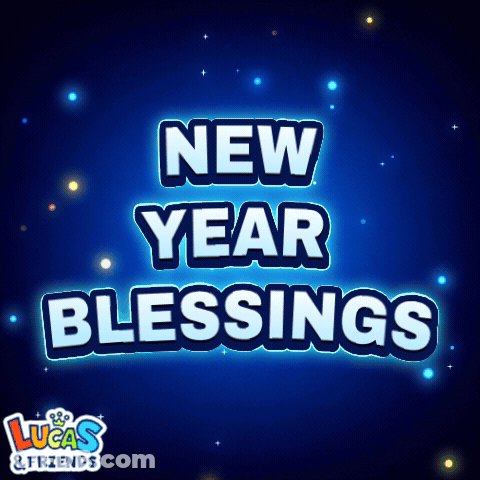 Lucas And Friends New Year Blessings GIF