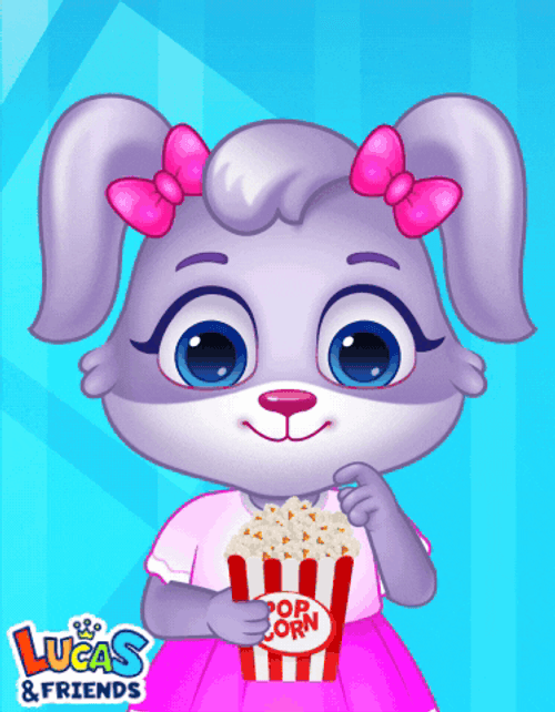 Lucas And Friends Popcorn Eating GIF