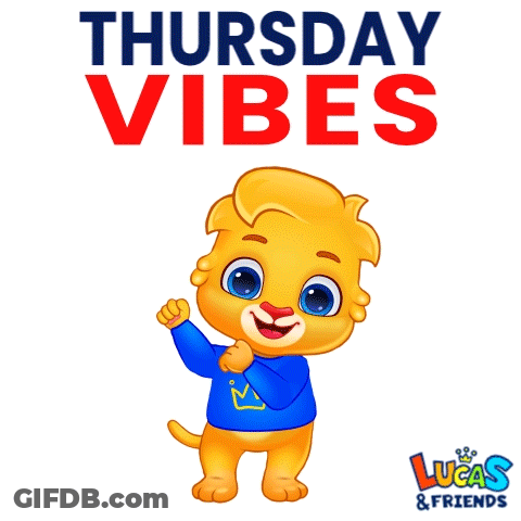 Lucas And Friends Poster With Cartoon Cat GIF