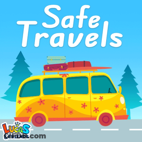 Lucas And Friends Poster With Yellow Van GIF