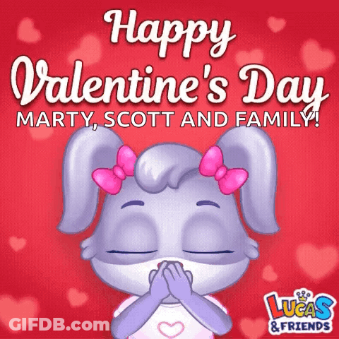 Lucas And Friends Valentine Bunny Wearing Mask GIF