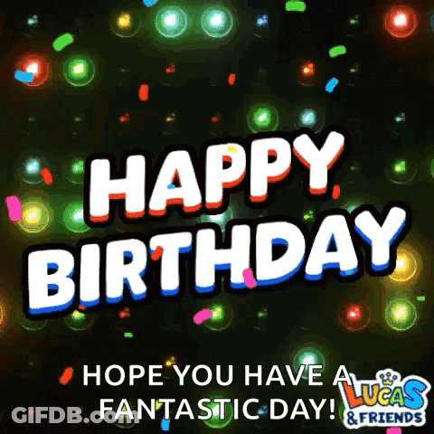 Lucas And Friends Wishes Happy Birthday GIF