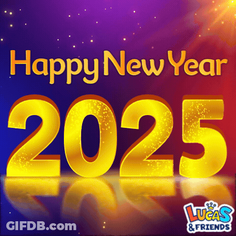 Lucas And Friends Wishes You A Happy New Year In 2025 GIF