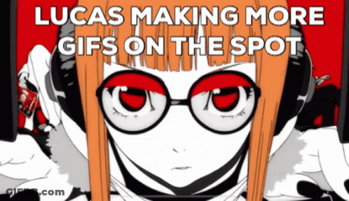 Lucas And Girl In Glasses Making Gifs On Spot GIF