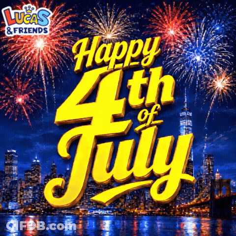 Lucas & Friends 4Th Of July Advertisement GIF