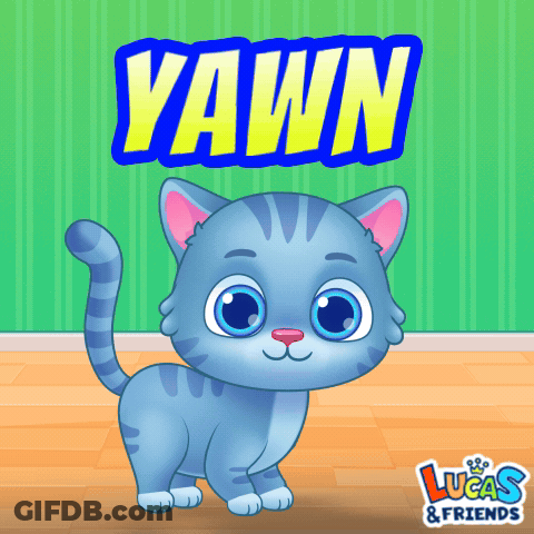 Lucas & Friends Advertisement Blue Cat GIF