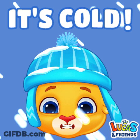 Lucas & Friends Advertisement With Cartoon Character In Blue Hat GIF