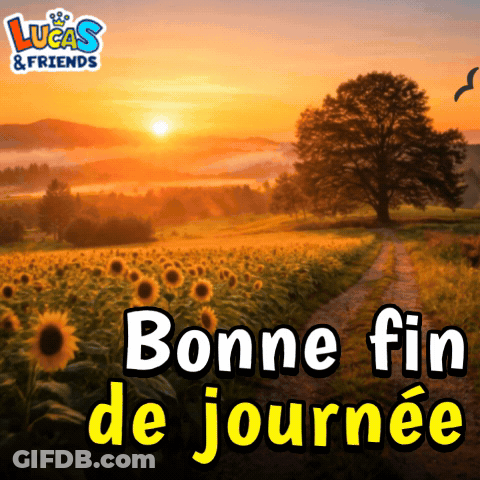 Lucas & Friends Advertisement With Sunflower Field GIF