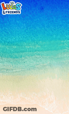 Lucas & Friends Beach Poster GIF