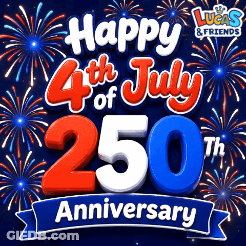 Lucas & Friends Celebrating 4Th Of July GIF