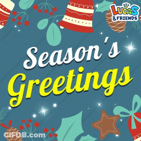 Lucas & Friends Christmas Card GIF