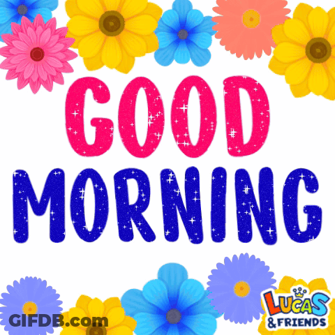 Lucas & Friends Greeting Card With Good Morning GIF