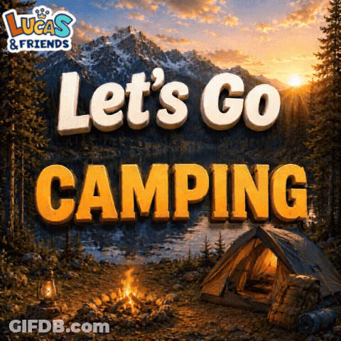 Lucas & Friends Let's Go Camping Tent GIF