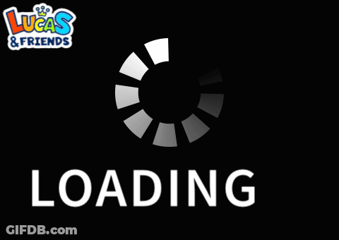 Lucas & Friends Logo Loading Sign GIF