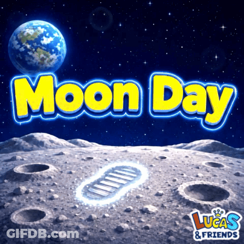 Lucas & Friends Moon Advertisement GIF