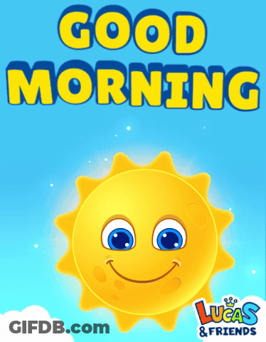 Lucas & Friends Poster Smiling Sun GIF