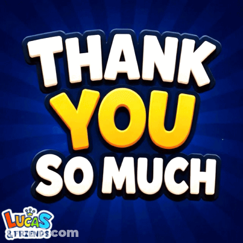 Lucas & Friends Thank You So Much Advertisement GIF