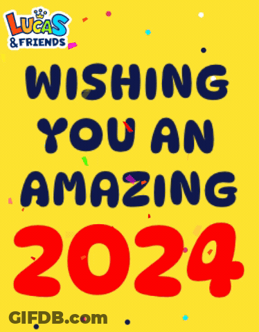 Lucas & Friends Wishing You 2024 GIF
