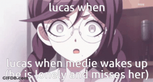 Lucas Lonely When Medie Wakes Up GIF