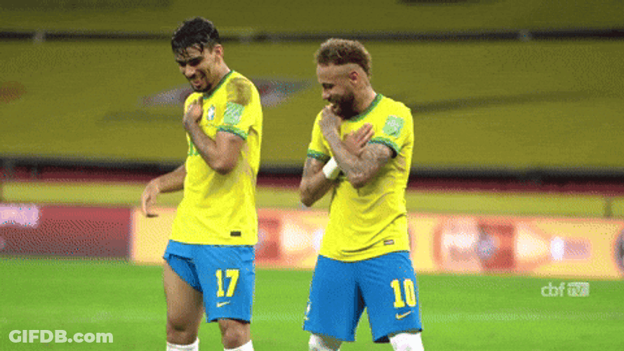 Lucas Paqueta Dancing With Neymar Selecao GIF