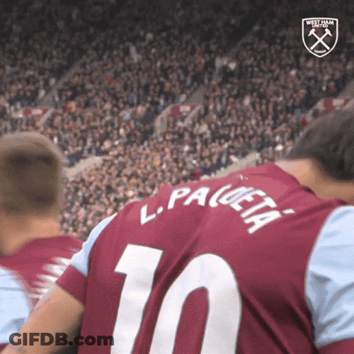 Lucas Paqueta Low Five With Teammates GIF
