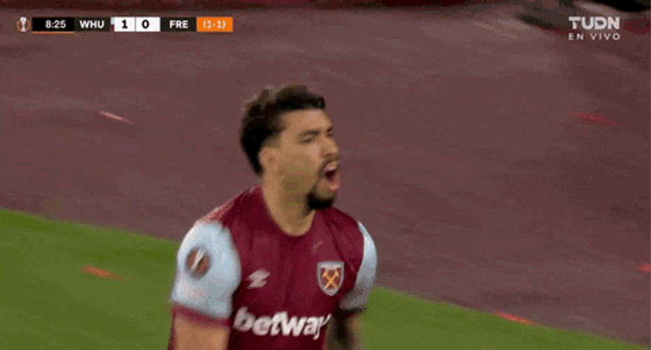 Lucas Paqueta Punching Air GIF