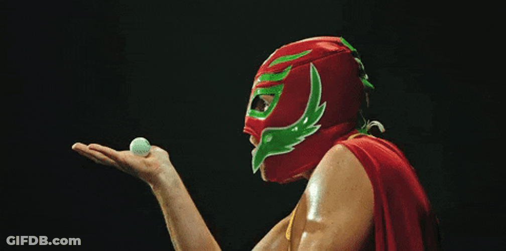 Lucha Libre Blowing GIF