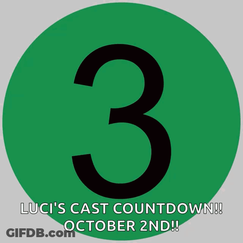 Luci Cast Countdown October 2Nd Green White Circle GIF