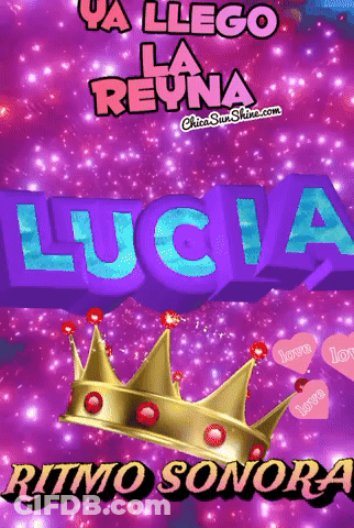 Lucia Poster With Crown GIF