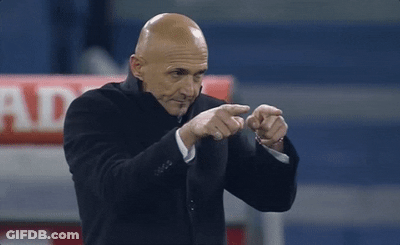 Luciano Spalletti Coaching Italy GIF