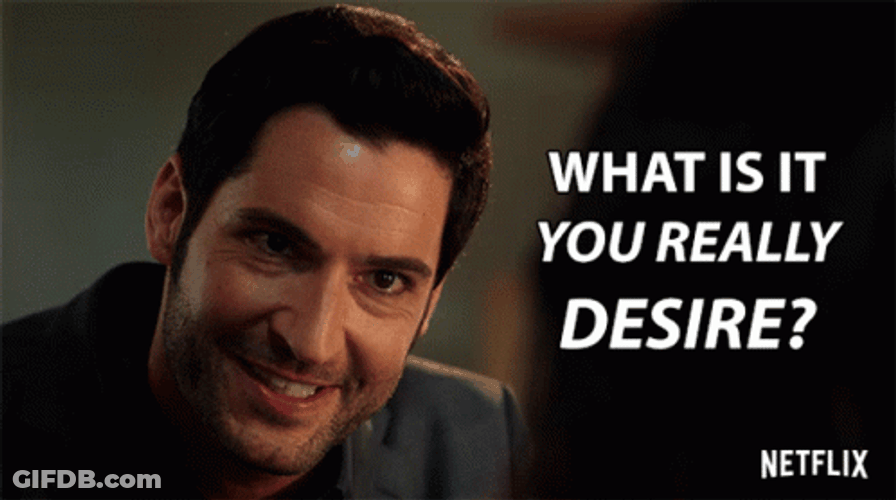 Lucifer Devious Smile What Do You Want GIF