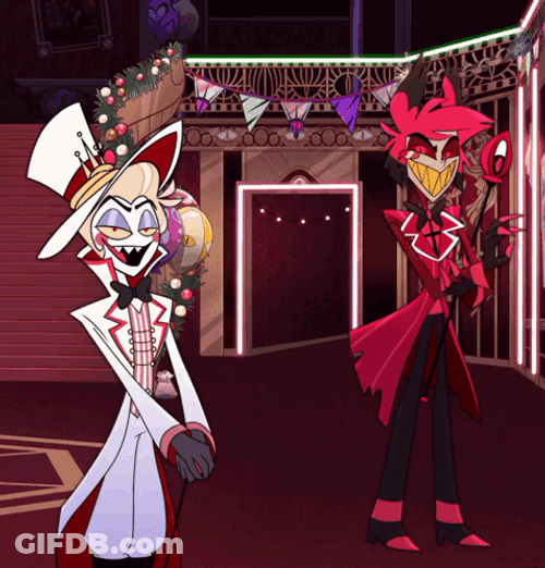 Lucifer Hazbin Hotel Talking To Alastor GIF