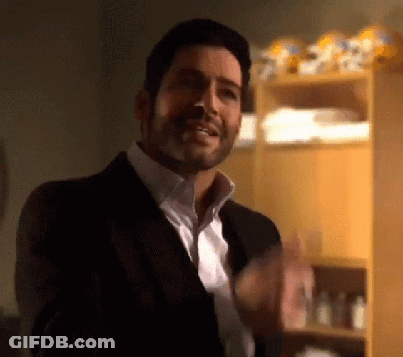 Lucifer Morningstar Thumbs Down GIF