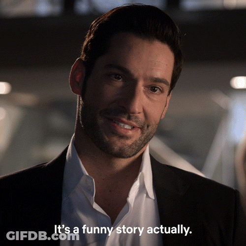Lucifer Tom Ellis A Funny Story Actually GIF