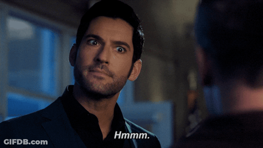 Lucifer Tom Ellis Hmmm Suspicious GIF